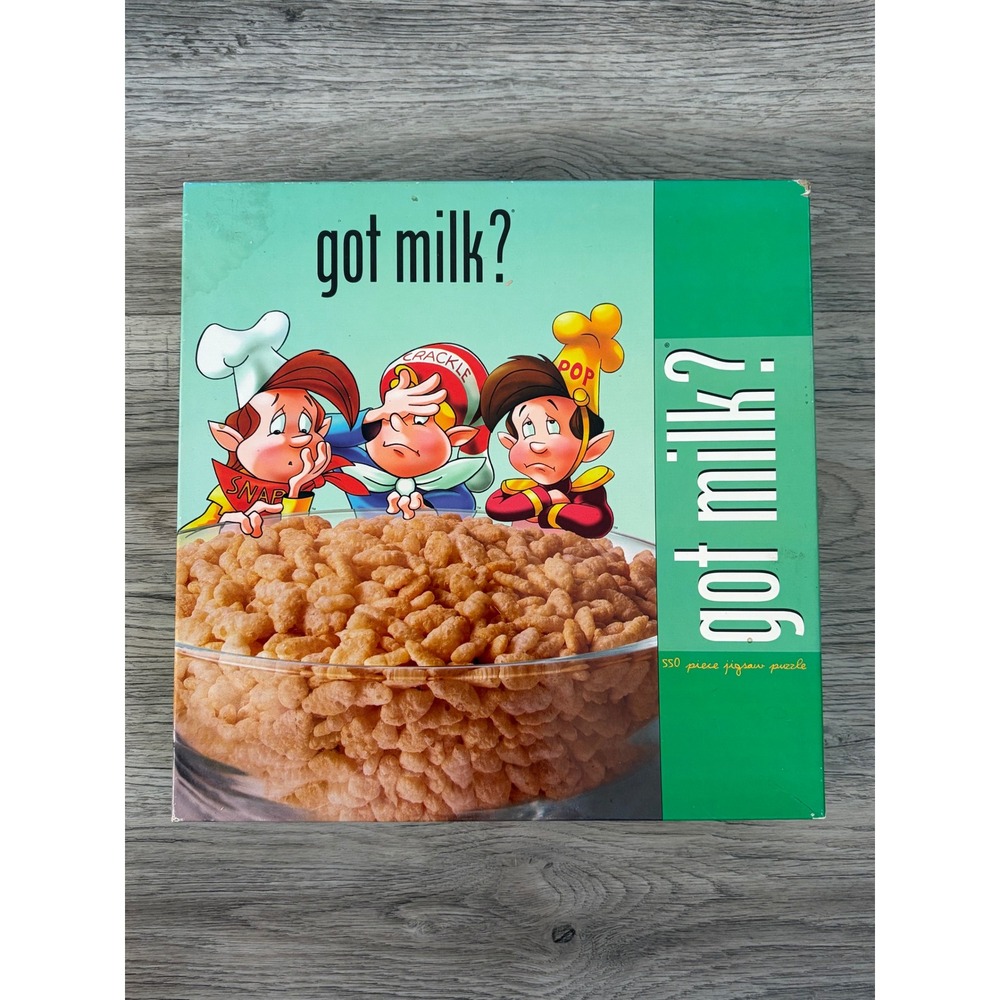 Ceaco Got Milk Rice Krispies Snap Crackle Pop 550 Piece Jigsaw Puzzle 2328-2